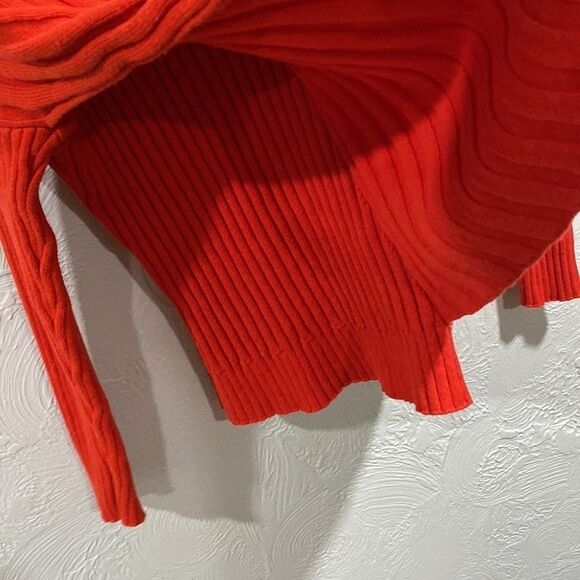 Tribal orange drop sleeve turtleneck sweater size medium - Picture 5 of 7